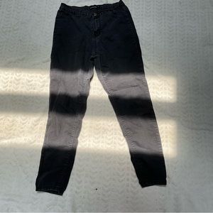 Basic Dark Grey Straight Leg Jeans